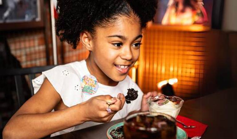 Child enjoying food